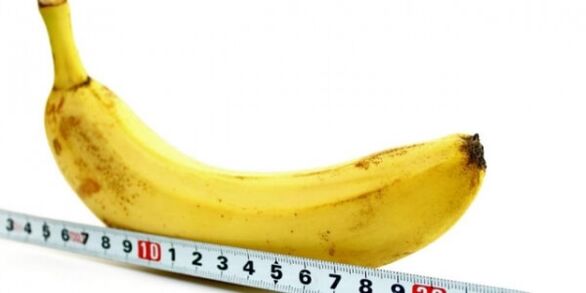 measuring bananas in the form of a penis and ways to increase it